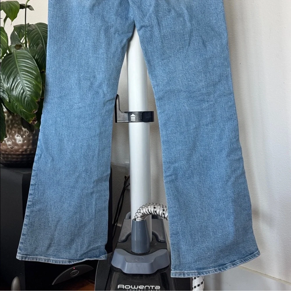 Gap Women’s 70’s Flare Jeans Sz 4/27 Regular High Rise Front Pockets Light Wash - Picture 9 of 9